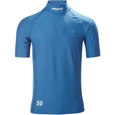 Musto Sunblock Dynamic Rash Guard A Manica Corta - Sky Diver Blue 81216