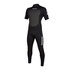Muta Flat Mystic 3 / 2Mm Short-Zip Flatlock Con Cerniera Posteriore - Nero