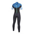 Shortarm Con Cerniera Piatta Con Cerniera Posteriore 3 / 2Mm Marca Mystic Da Donna - Blu Mentolo