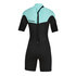 Muta Shorty Con Cerniera Piatta A Cerniera Posteriore 3 / 2Mm Marca Mystic - Verde Menta