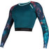 Top Corto A Manica Lunga Mystic Diva Da Donna Rashvest - Teal 190102
