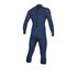 Muta Mystic Marshall 4/3 Manica Lunga Con Cerniera Sul Retro Gamba Corta - Navy / Lime