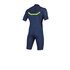 Muta Mystic Marshall 3/2 Shorty Con Zip Frontale - Navy / Lime