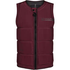Giubbotto Antiurto Con Zip Frontale Mystic Star Wake Board - Rosso Sangue