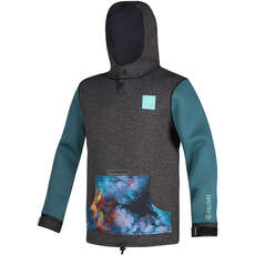 Felpa Con Cappuccio In Neoprene Da 4 Mm Mystic Voltage Sweat - Verde Acqua Felpa Con Cappuccio In Neoprene Da 4 Mm Mystic Voltage Sweat - Verde Acqua