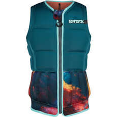 Mystic Womens Diva Wake Boarding Front-Zip Impact Vest - Teal