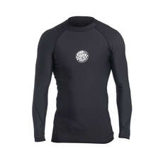 Rip Curl Flashbomb Manica Lunga Polypro Thermal Rash - Nero Rip Curl Flashbomb Manica Lunga Polypro Thermal Rash - Nero