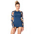 Rip Curl Womens Ls Uv Rash Top - Sunsetter Blue - Wlu9Lw