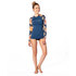 Rip Curl Womens Ls Uv Rash Top - Sunsetter Blue - Wlu9Lw