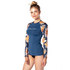 Rip Curl Womens Ls Uv Rash Top - Sunsetter Blue - Wlu9Lw