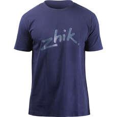 T-Shirt In Cotone Zhik - Blu Marino - Ate-0730 T-Shirt In Cotone Zhik - Blu Marino - Ate-0730