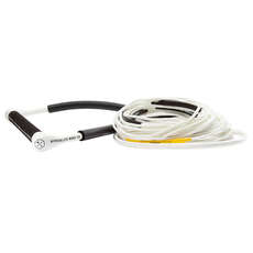 Hyperlite Cg Manico Con 70Ft Fuse Wakeboard Tow Rope - Bianco