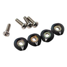 Hardware Di Avvio Ronix 1 / 4-20 Baseless - Nero / Inossidabile (Set Di 4)