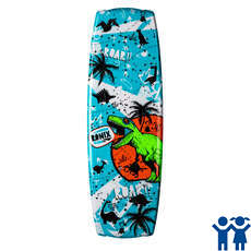 Ronix Boy's Vision Con Glow 'n Dark Treasure Map Board Boat - Dinosaur / Blue