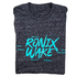 T-Shirt Ronix Suprem - Charcoal Heather / Aqua Blue