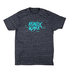 T-Shirt Ronix Suprem - Charcoal Heather / Aqua Blue