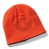 Gill Reversible Knit Beanie - Nero / Arancione Ht48