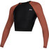 Mystic Womens Diva Longsleeve Crop Rash - Rusty Red 210269