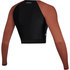 Mystic Womens Diva Longsleeve Crop Rash - Rusty Red 210269