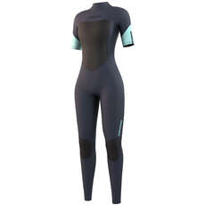 Muta Da Donna Mystic Brand 3/2Mm Back-Zip Fl Shortarm - Blu Notte 210321