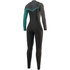 Muta Da Donna Mystic Diva 4 / 3Mm Con Zip Frontale - Nero / Menta 210076