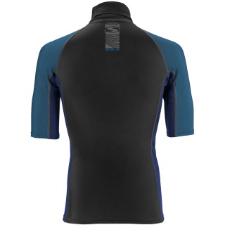 Rash Vest Da Uomo Manica Corta Da Uomo Sola - Blu / Nero A1741