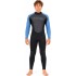 Muta Typhoon Swarm3 3 / 2Mm Con Zip Posteriore - Acciaio Nero / Blu 250981