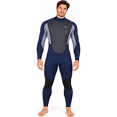 Muta Con Zip Posteriore Typhoon Storm3 3 / 2Mm - Navy / Grey Marl 250776