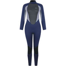 Typhoon Womens Storm3 3 / 2Mm Backzip Muta - Navy / Grey Marl 250886