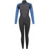 Typhoon Womens Swarm3 3 / 2Mm Backzip Muta - Nero / Blu 250985
