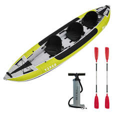Z-Pro Tango 3 Kayak Gonfiabile Verde - Pacchetto Kayak 2 O 3 Persone