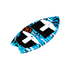 Ronix Boys Super Sonic Space Odyssey Fish Surfer - Blu / Bianco / Nero