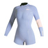 Mystic Womens Lunar 2/2Mm Back-Zip Longarm Shorty Muta - Lilla Pastello
