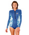 Rip Curl Womens G-Bomb 2Mm Front Zip Boyleg Springsuit - Verde Acqua Scuro 118Wsp
