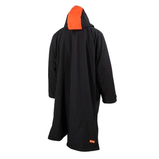 Accappatoio Parka Oversize In Pile Polare Zone3 - Nero/arancio Cw21Uofp10