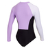 Costume Da Bagno A Maniche Lunghe Jayde Da Donna Mystic Rashvest - Lilla Pastello 220291