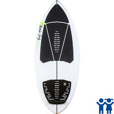 Ronix Kid's Flyweight Skimmer Surfer - Glacier White/arancione