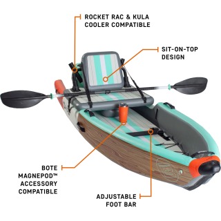 Bote Deus 11' Kayak Gonfiabile Aero - Cipresso Classico 110Ide22Cl