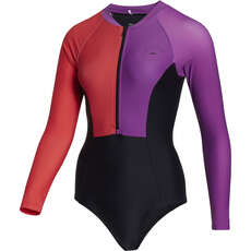 Mystic Womens Jayde Costume Da Bagno Manica Lunga Rashvest - Tramonto 230160