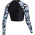 Mystic Womens Jayde Long Crop Rashvest - Nero 230158