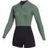 Muta Da Donna Mystic Lunar 2/2Mm Front-Zip Longarm Shorty - Oliva 230112