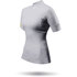 Zhik Womens Eco Spandex Rash Guard Manica Corta - Platino Dtp-0067