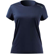 Zhik Womens Uvactive Manica Corta Quick Dry Uv50+ Top - Navy Atp-0075