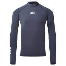 Gill Zenzero Rash Vest Manica Lunga - Navy Scuro - 5109