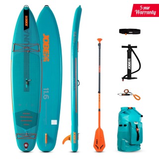 Pacchetto Tavola Da Paddle Sup Gonfiabile Jobe Duna 11.6 2024 - Verde Acqua