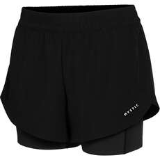 Pantaloncini Sportivi Foderati Mystic Da Donna Ida Quick Dry  - Nero 240271