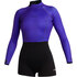 Muta Shorty Mystic Donna Lunar 2/2Mm Con Zip Posteriore A Manica Lunga - Nero/viola 240111