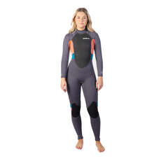 Muta Gul Response 3/2Mm Flatlock Fullsuit Da Donna - Grigio/corallo Re1319