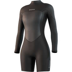 Muta Corta A Braccio Lungo Con Cerniera Posteriore Da 3/2 Mm Mystic Womens Brand - Nero 250063