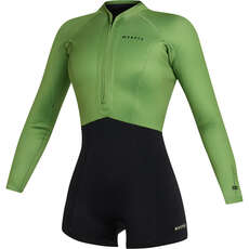 Muta Corta A Manica Lunga Mystic Lunar 2/2 Mm Con Cerniera Frontale Da Donna - Verde Tenue 240112
